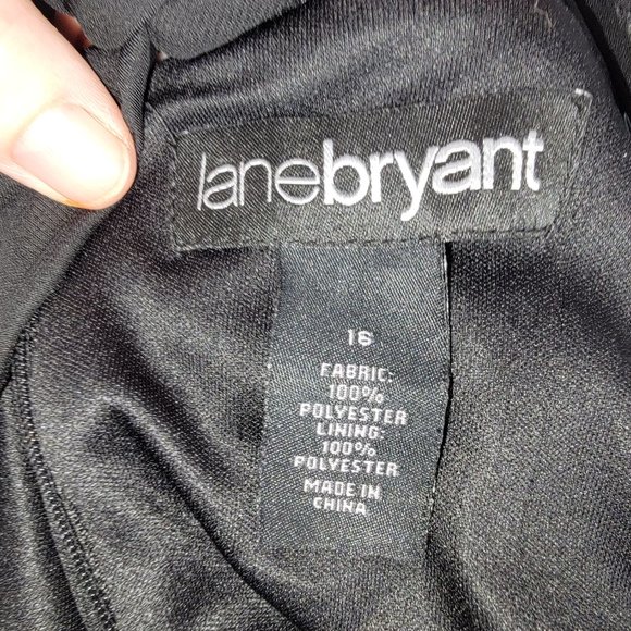 Lane Bryant Party Dress with tiered ruffles - Black - Size 16 - Lightweight - Picture 3 of 3